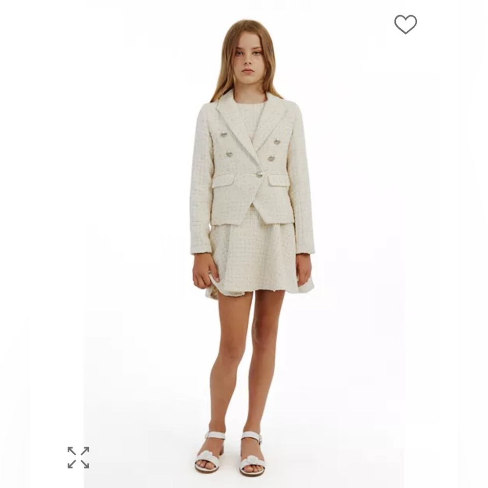 NWT Bardot Junior Girls' Roma Boucle Blazer - Little Kid, size 7
